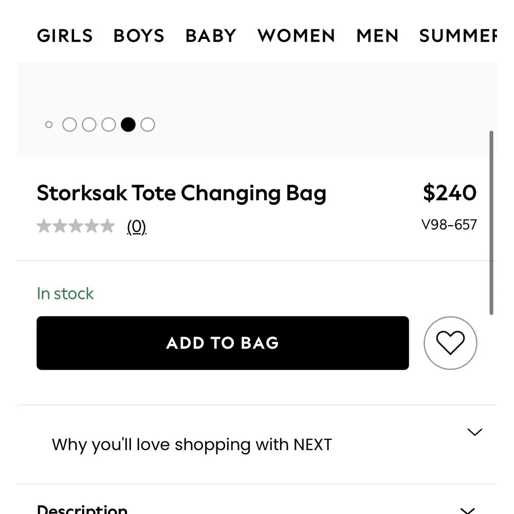 Storksak London Tote Changing Bag Diaper Bag Tan Dash Print V98-657